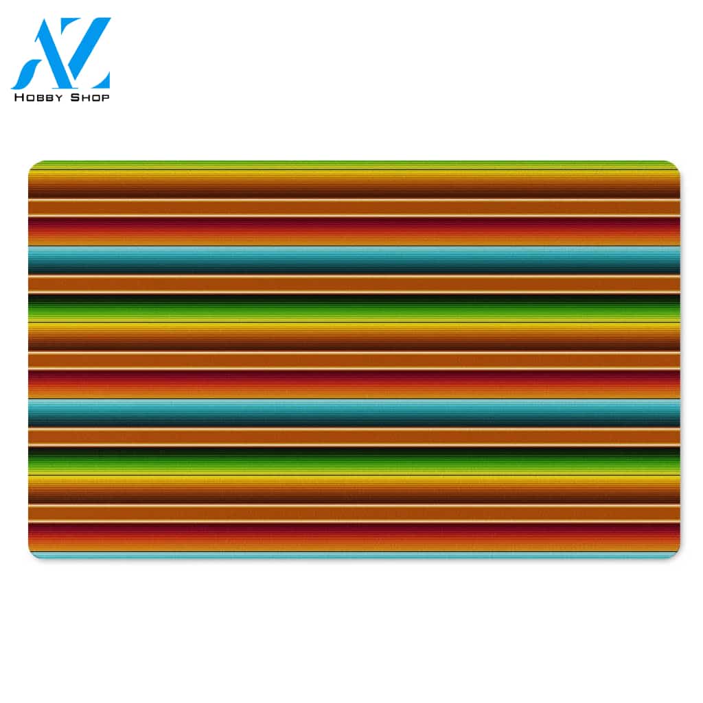 Serape Print Door Mat