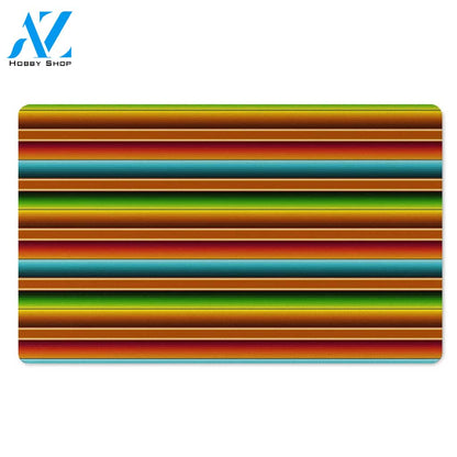 Serape Print Door Mat