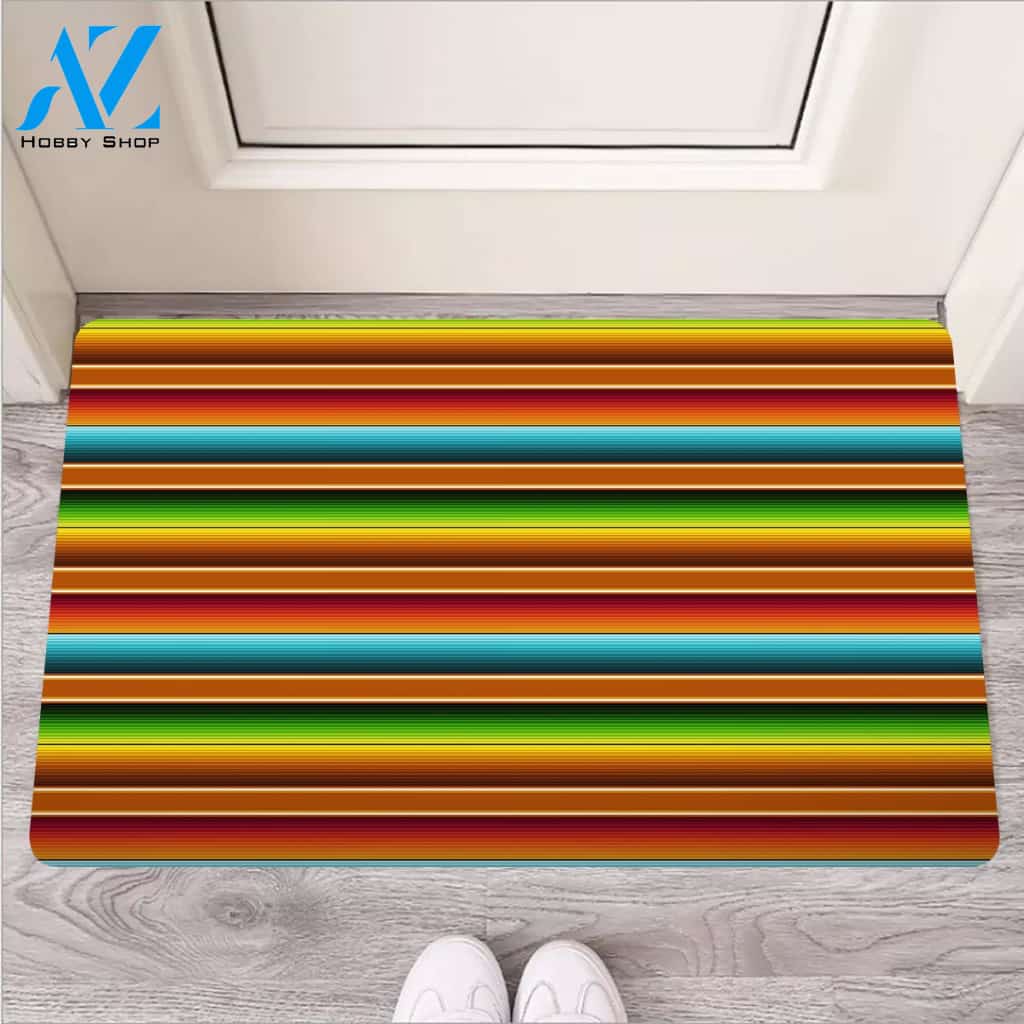Serape Print Door Mat