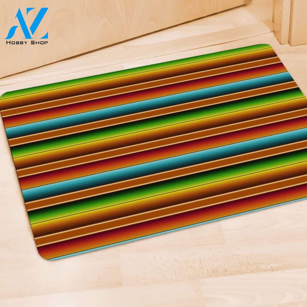 Serape Print Door Mat