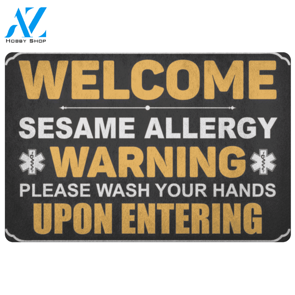 Sesame Warning Doormat | Welcome Mat | House Warming Gift