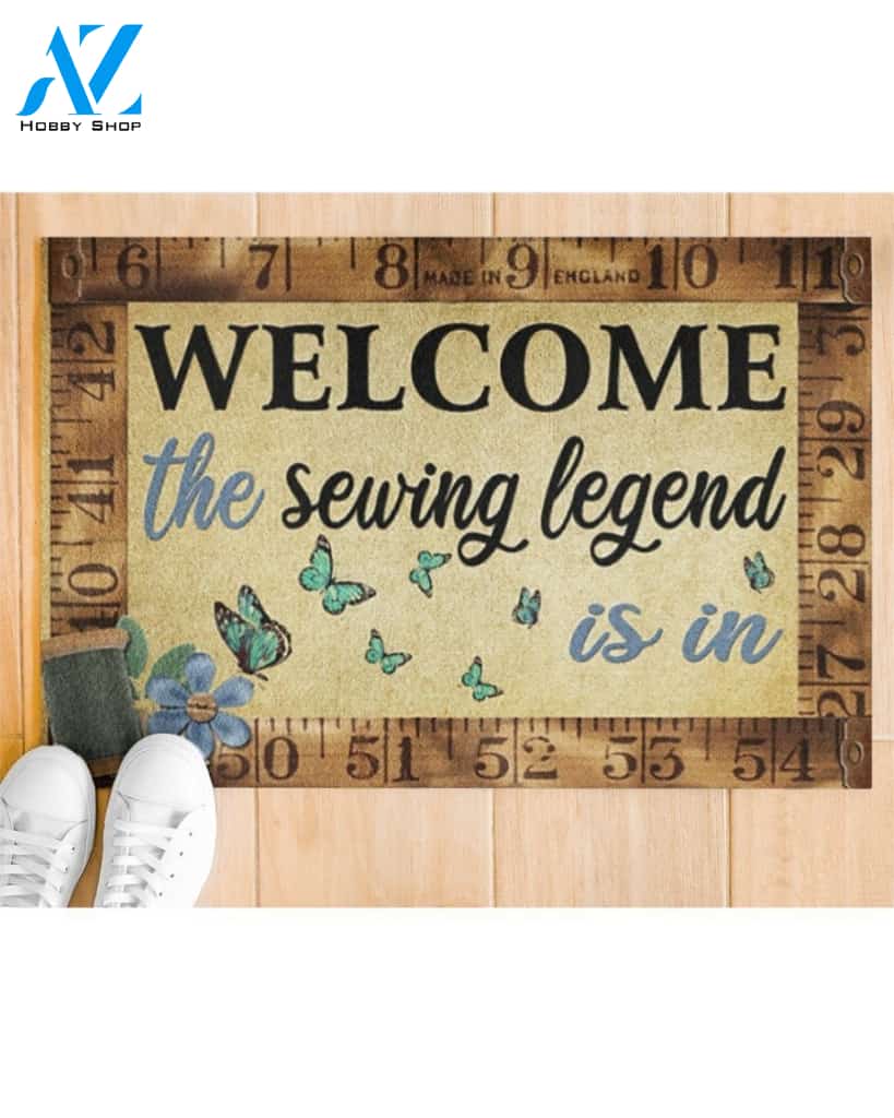 Sewing Welcome Legend Doormat Welcome Mat House Warming Gift Home Decor Funny Doormat Gift Idea