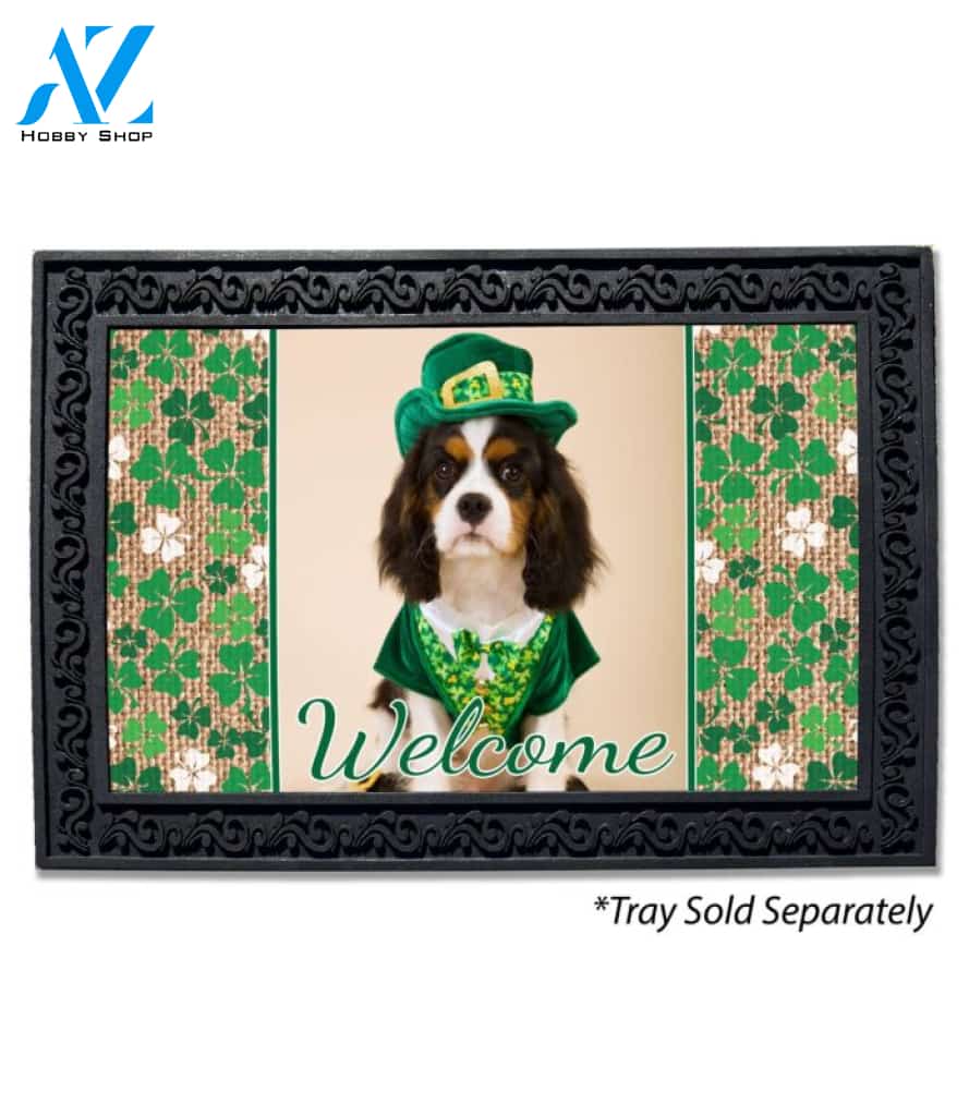 Shamrocks & Burlap Photo Doormat - 18" x 30"