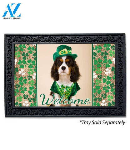 Shamrocks & Burlap Photo Doormat - 18" x 30"