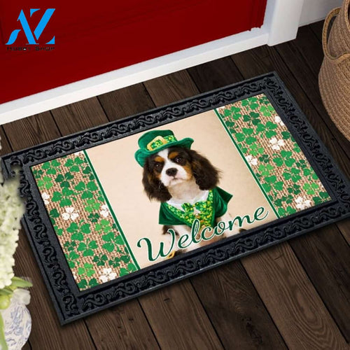 Shamrocks & Burlap Photo Doormat - 18" x 30"