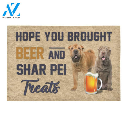 Shar Pei beer Doormat