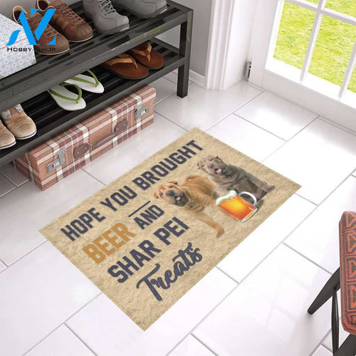 Shar Pei beer Doormat