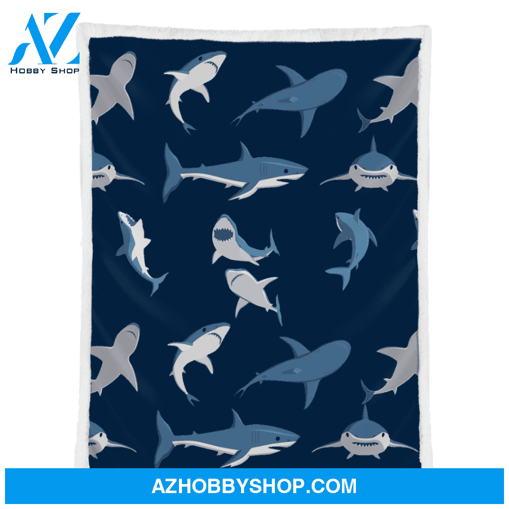Shark Action Fleece Blanket