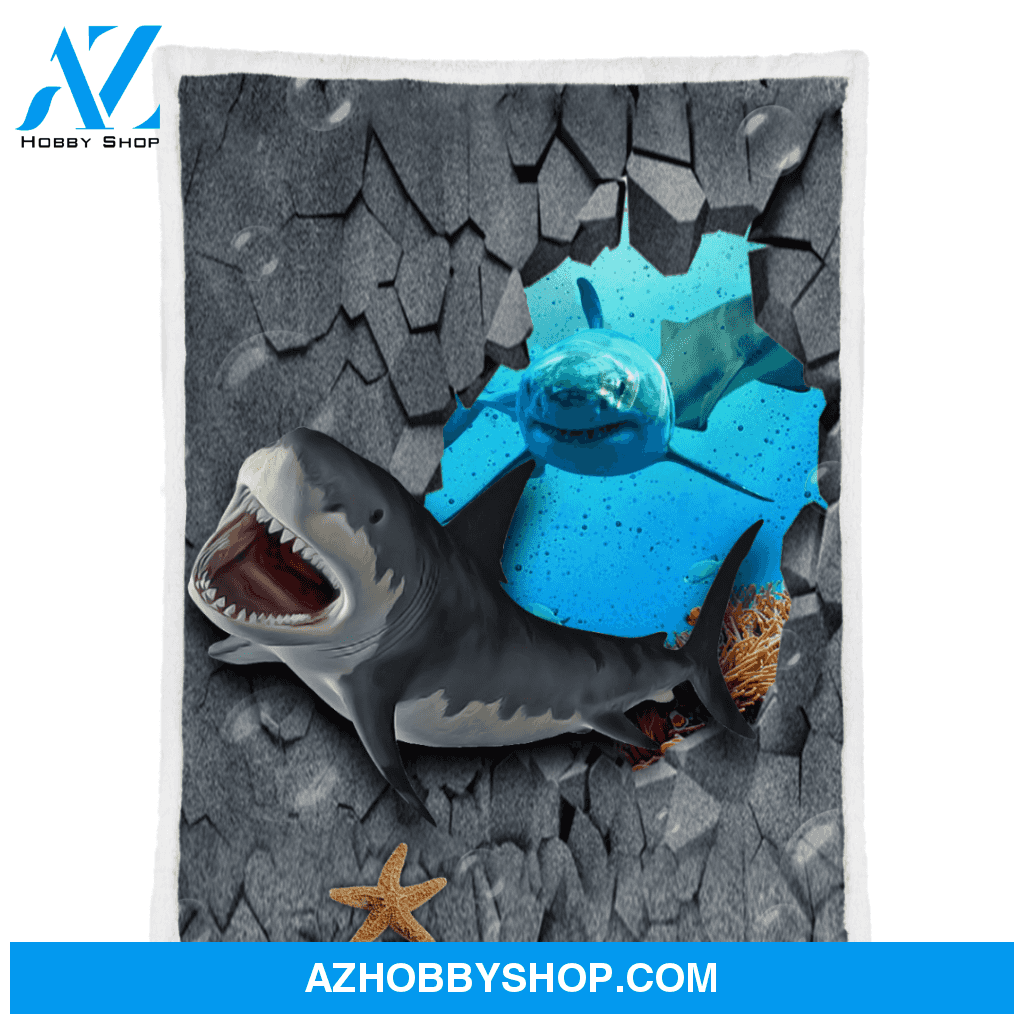 Shark Fleece Blanket