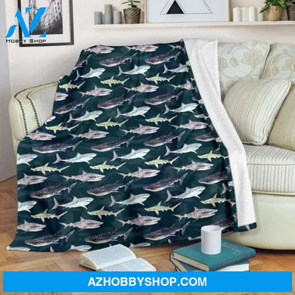 Shark Fleece Blanket