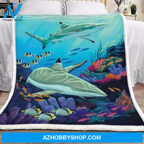 Shark Fleece Blanket