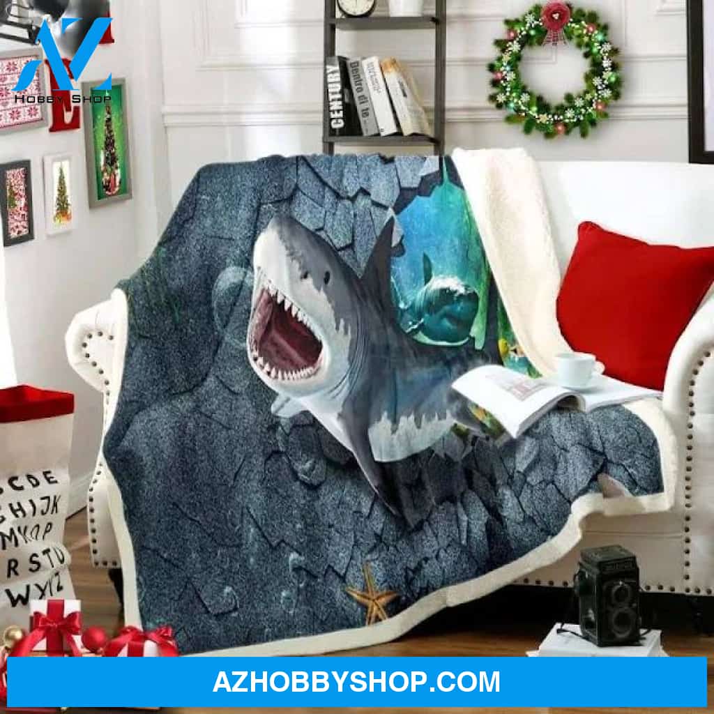 Shark Fleece Blanket