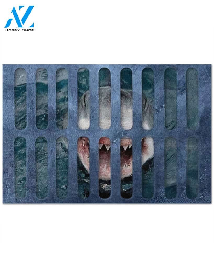 Shark UNDER YOUR FEET Indoor And Outdoor Doormat Warm House Gift Welcome Mat Gift For Guitar Lovers Birthday Gift Gift For Shark Lovers