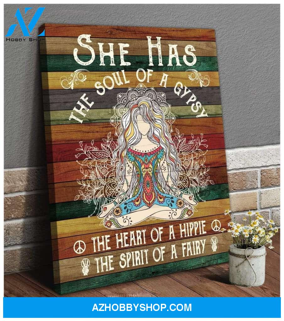 She Has The Soul Of A Gypsy Hippie Wall Art Canvas