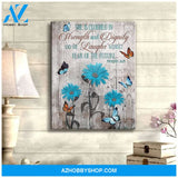 Zalooo She Is Clothed Butterfly Wall Art Canvas