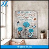 Zalooo She Is Clothed Butterfly Wall Art Canvas