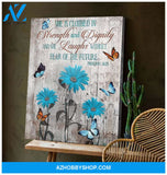 Zalooo She Is Clothed Butterfly Wall Art Canvas