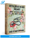 She Is Unstoppable Canvas Print