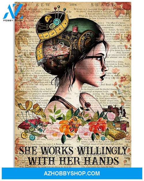 She Works Willingly With Her Hands Wall Decor