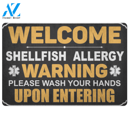 Shellfish Warning Doormat | Welcome Mat | House Warming Gift