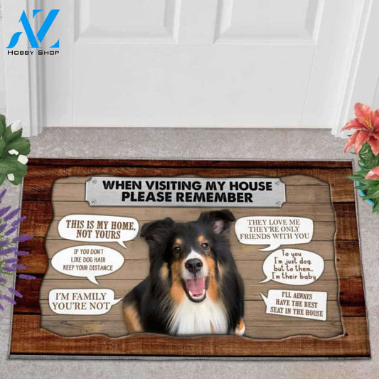 Shetland Sheepdog 2 Visiting My House Doormat