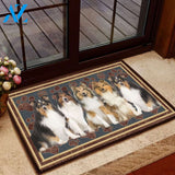 Shetland Sheepdog Friends - Dog Doormat - Welcome Mat - Home Decor