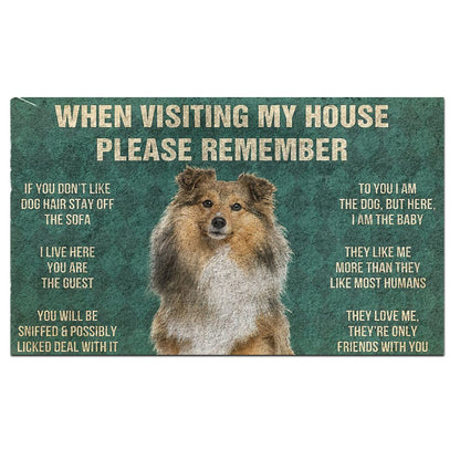 Shetland Sheepdog's Rules Doormat