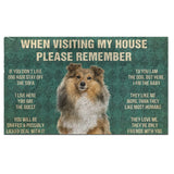 Shetland Sheepdog's Rules Doormat