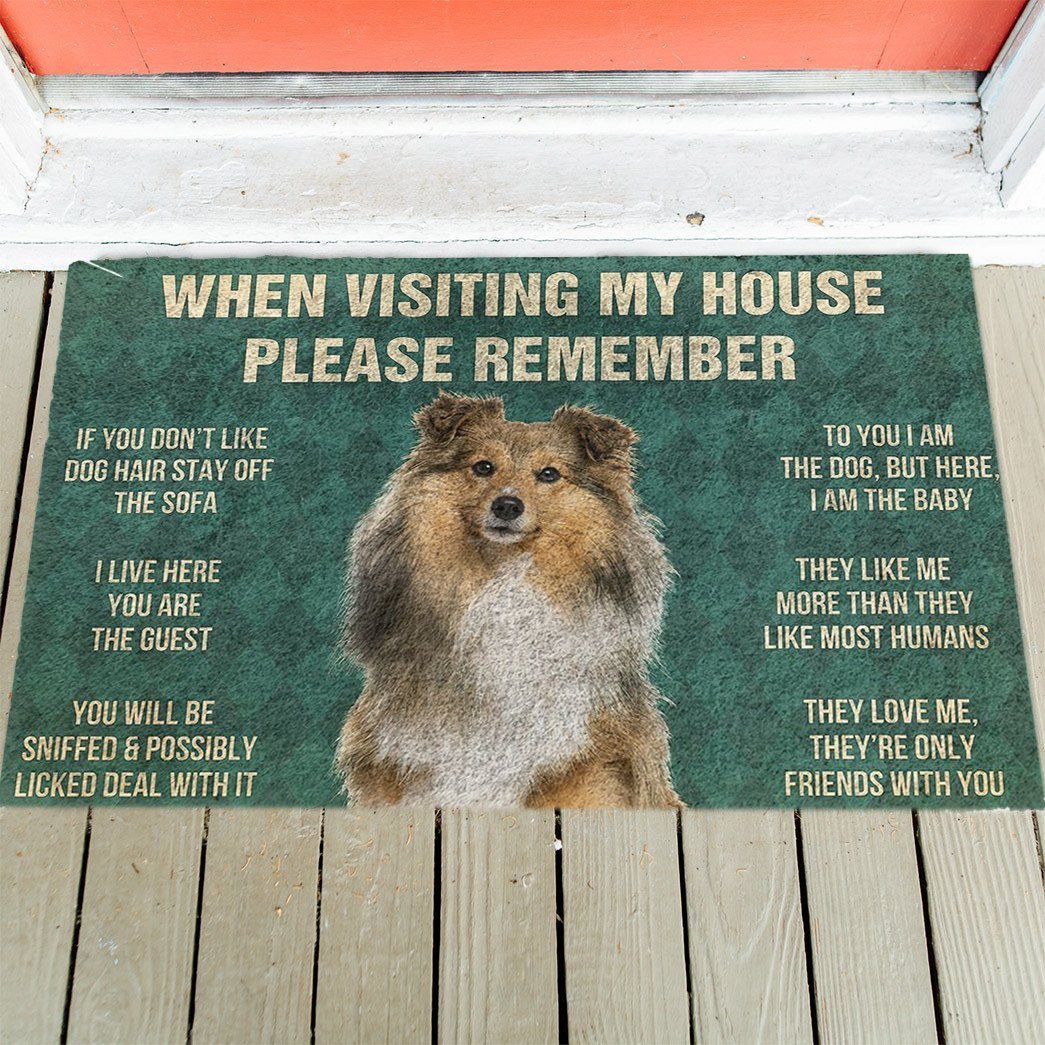 Shetland Sheepdog's Rules Doormat