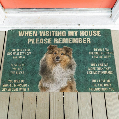 Shetland Sheepdog's Rules Doormat
