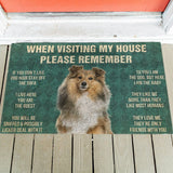 Shetland Sheepdog's Rules Doormat