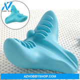 Shiatsu Massage Pillow C-Rest Neck And Cervical Spine Relaxation Muscle Memory Foam Blue