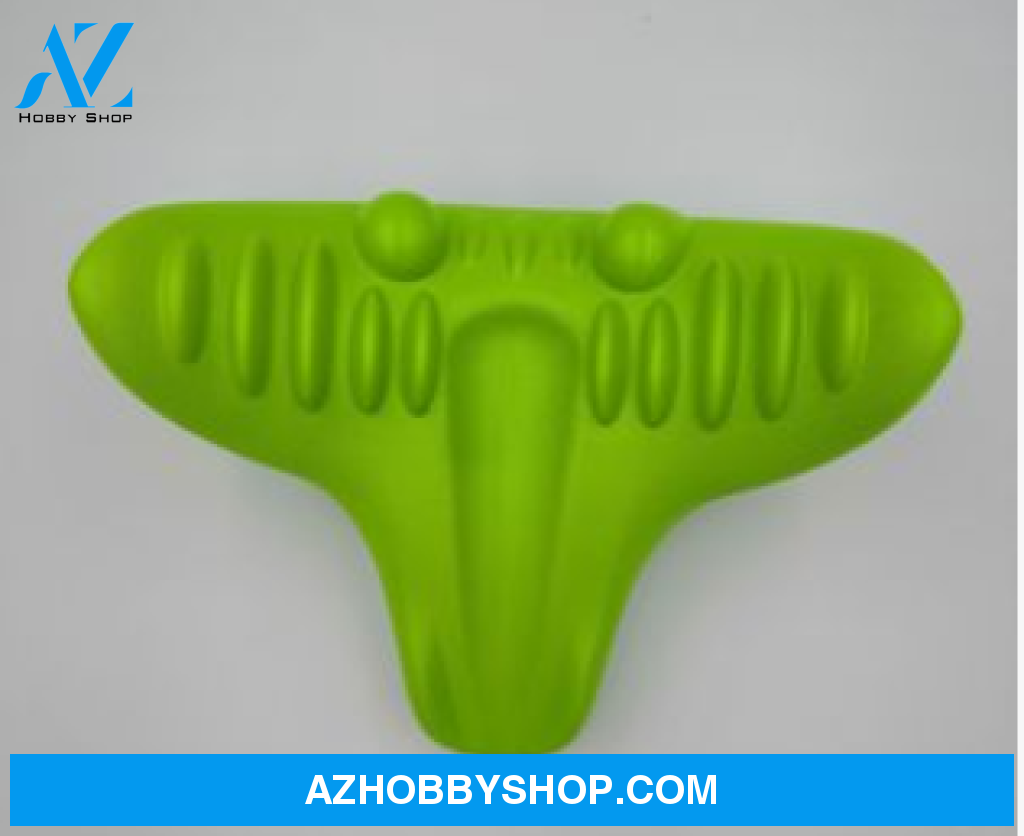 Shiatsu Massage Pillow C-Rest Neck And Cervical Spine Relaxation Muscle Memory Foam Green