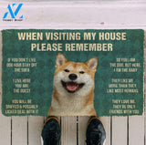 Shiba inu funny doormat