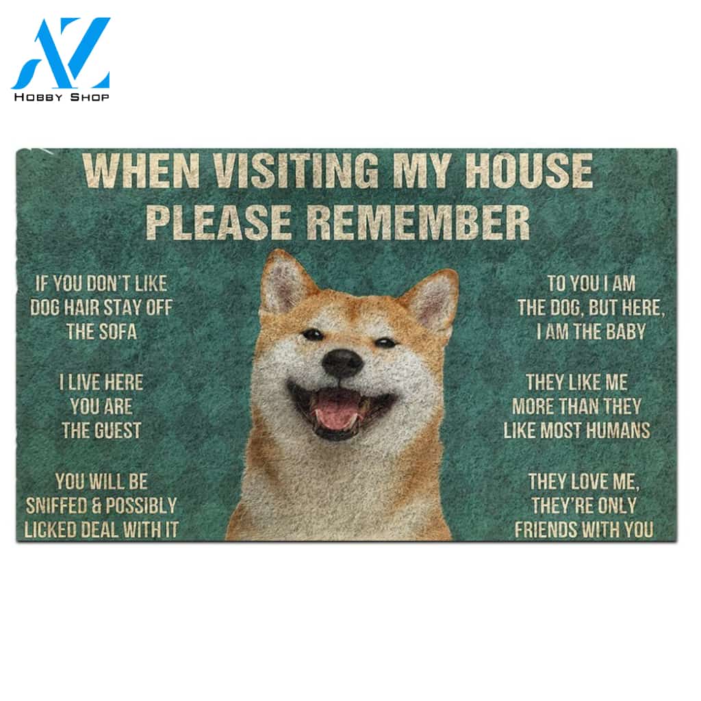 Shiba Inu's Rules Doormat
