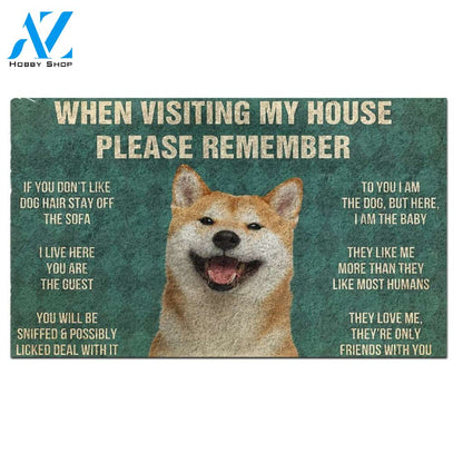 Shiba Inu's Rules Doormat