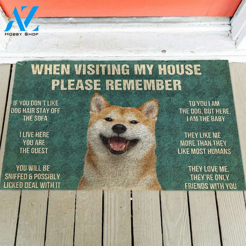 Shiba Inu's Rules Doormat