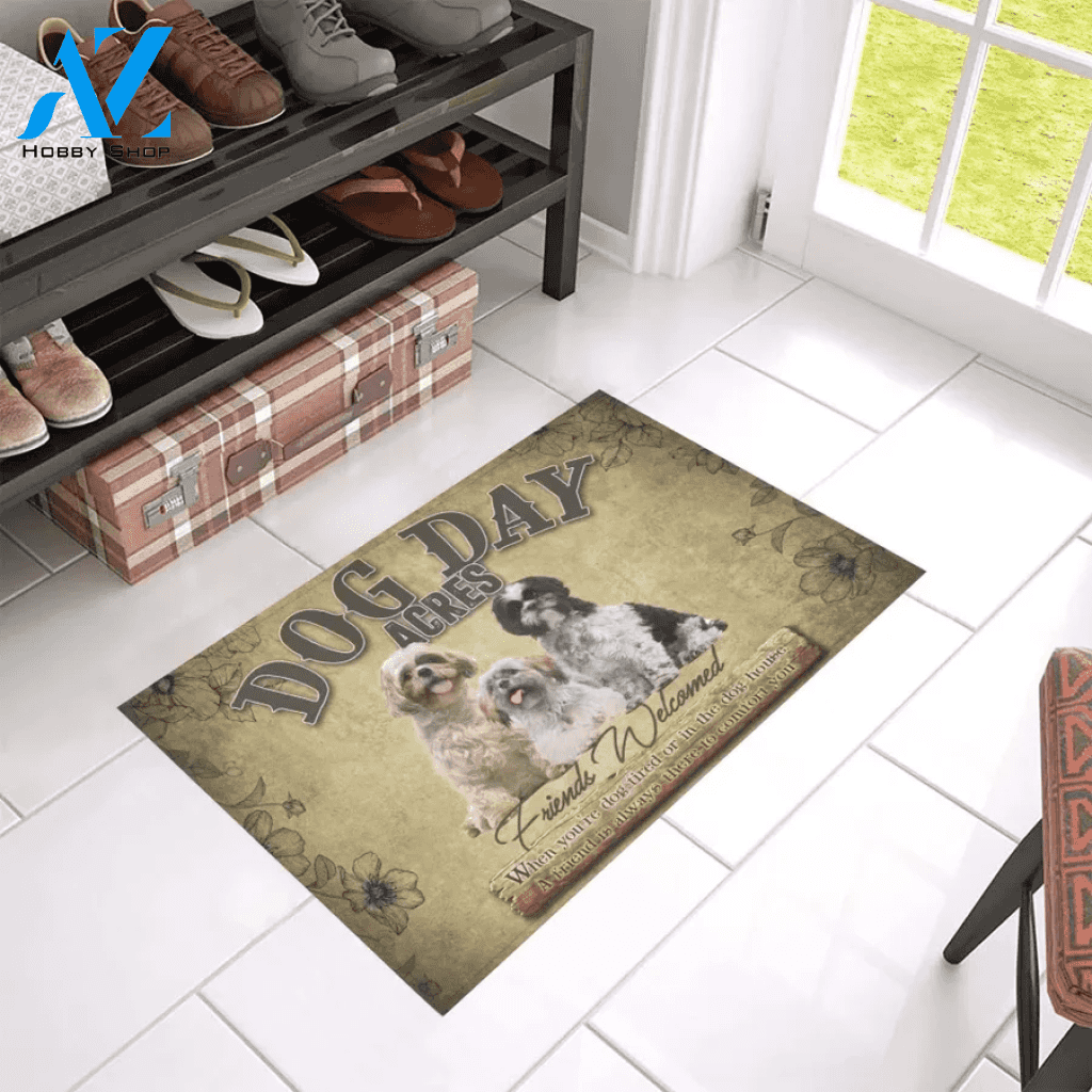 Shih Tzu Are Friends Doormat