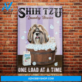 Shih Tzu Dog Laundry Company Canvas Wall Art, Wall Decor Visual Art