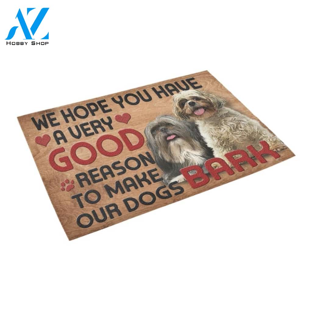 Shih Tzu Make Our Dogs Bark Doormat Indoor And Outdoor Mat Entrance Rug Sweet Home Decor Housewarming Gift Gift For Friend Family Stem Feminist
