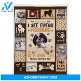 Shih-Tzu Multiple Love Designs Fleece Blanket Gift For Shih-Tzu Dog Lovers Gift For Family Friend Home Decor Bedding Couch Sofa Soft And Comfy Cozy