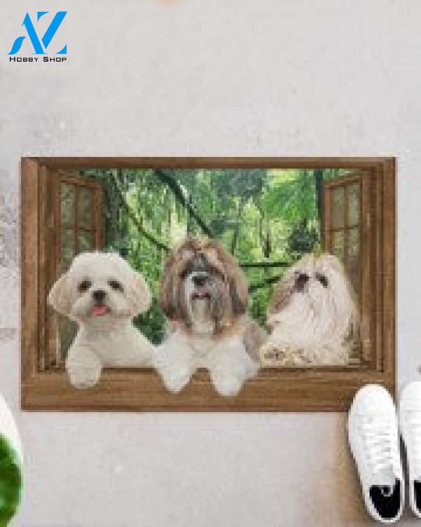 Shih Tzu New World Outside Window Doormat