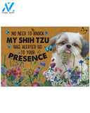 Shih Tzu No Need To Knock gift for you Doormat Gift Dog Lover Warm House Gift Welcome Mat Gift For Family Friend Birthday Gift