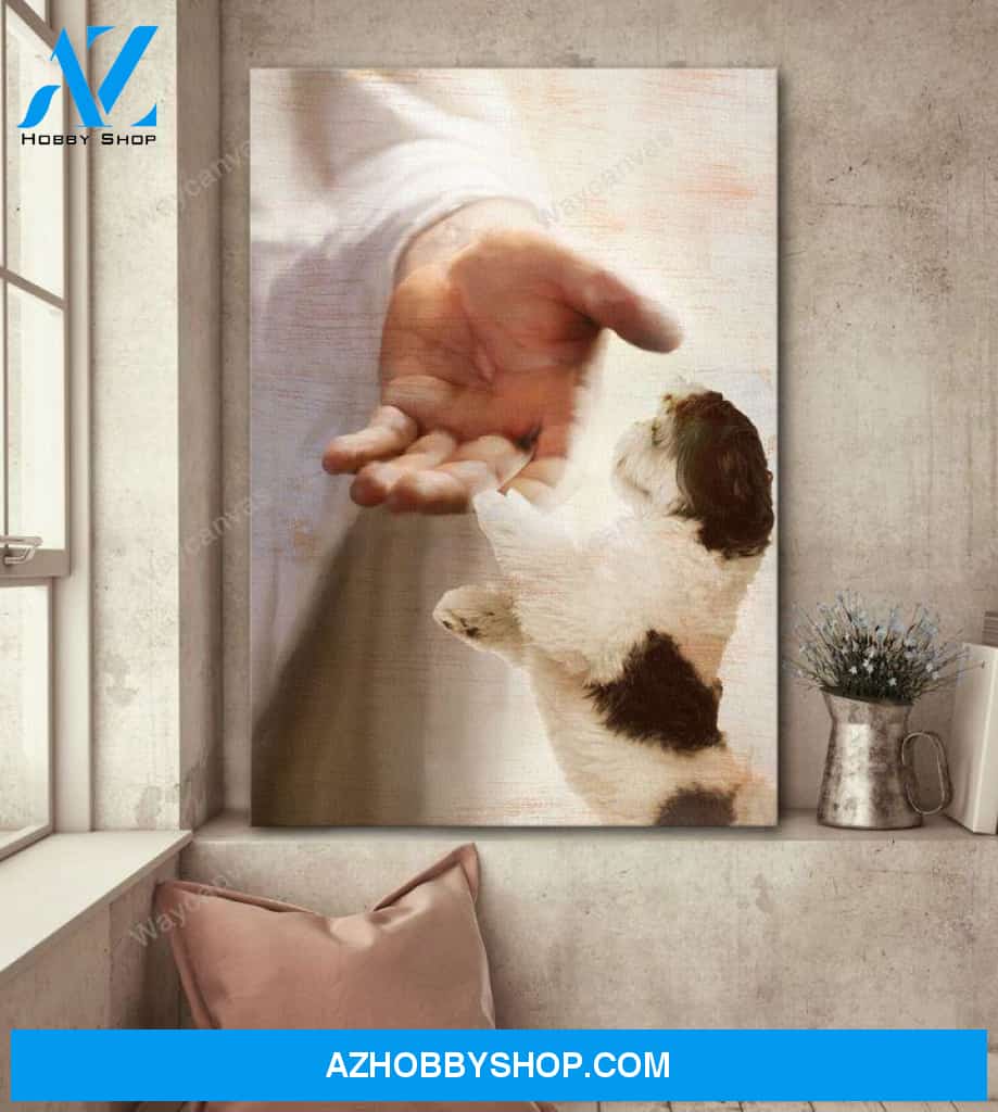 Shih Tzu - Take my hand Portrait Canvas Prints - Wall Art