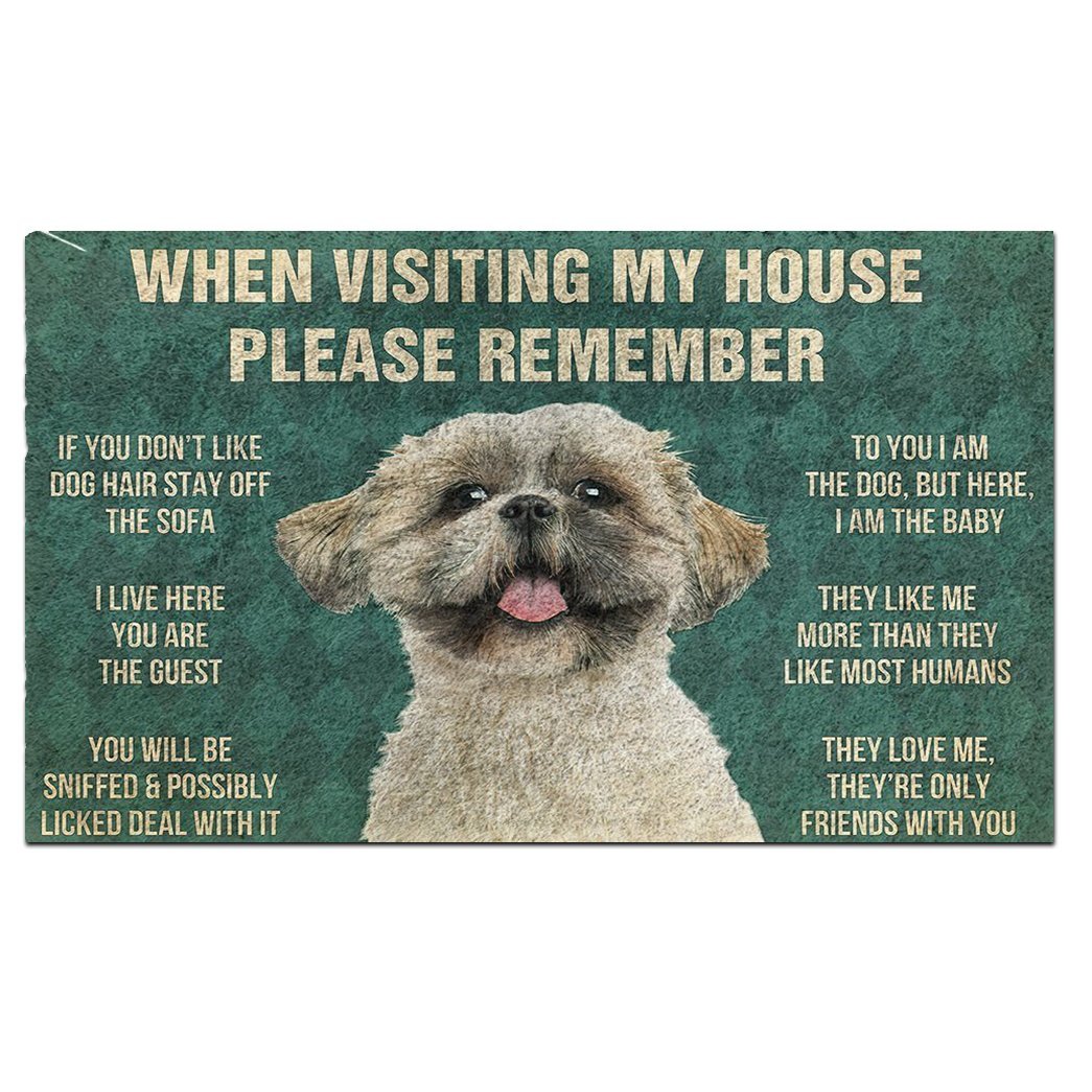 Shih Tzu's Rules Doormat