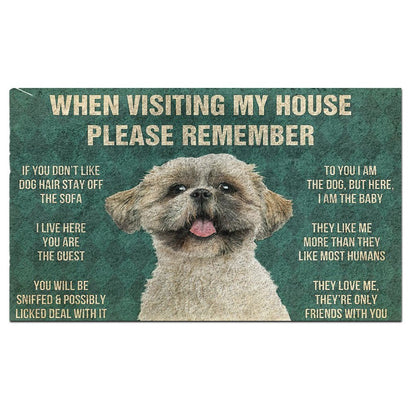 Shih Tzu's Rules Doormat