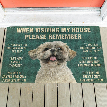 Shih Tzu's Rules Doormat