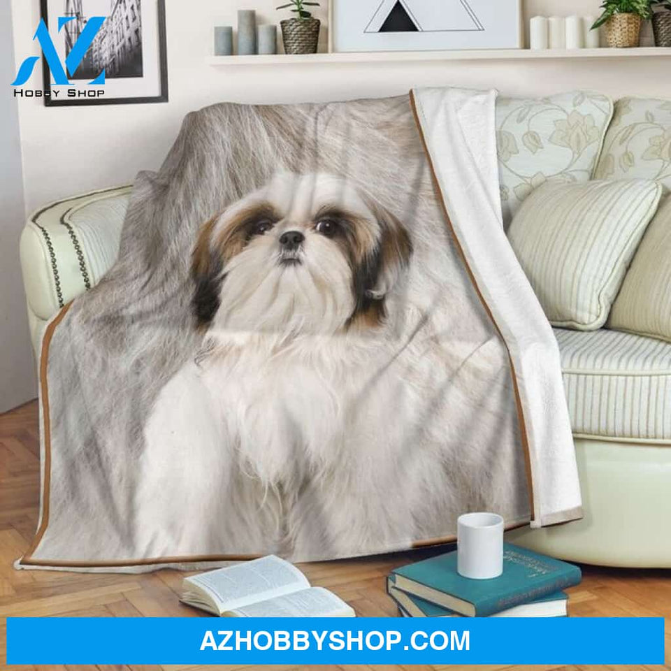 SHIHTZU CLASSIC BLANKET Gift For Mom Shihtzu Lover Family Friend Birthday Gift Home Decor Bedding Couch Sofa Soft And Comfy Cozy