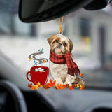 Shih Tzu-Fall Chocolate-Two Sided Ornament
