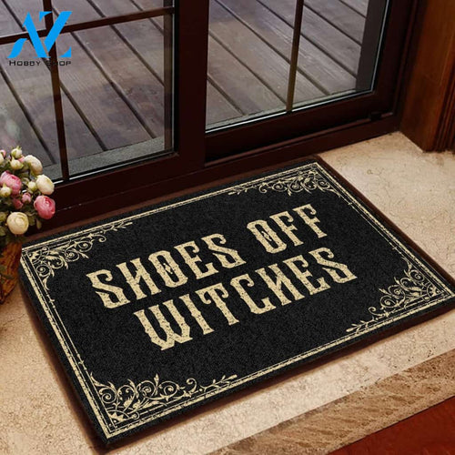 Shoes Off Witches Funny Halloween Doormat Gift For Friend Family Birthday Gift Home Decor Warm House Gift Welcome Mat